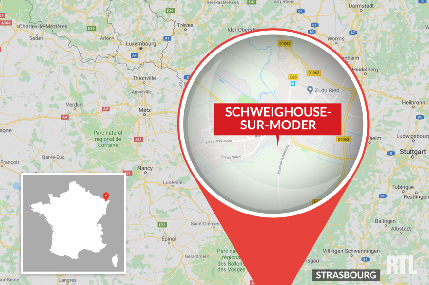 CARTE SCHWEIGHOUSE-SUR-MODER