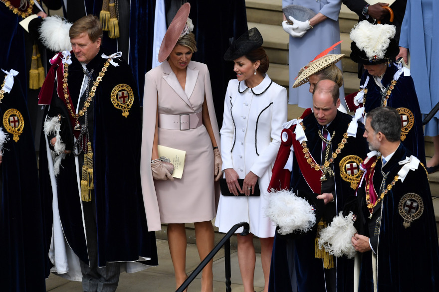 Kate et William lors de la cérémonie de l'Ordre de la Jarretière le lundi 17 juin 2019