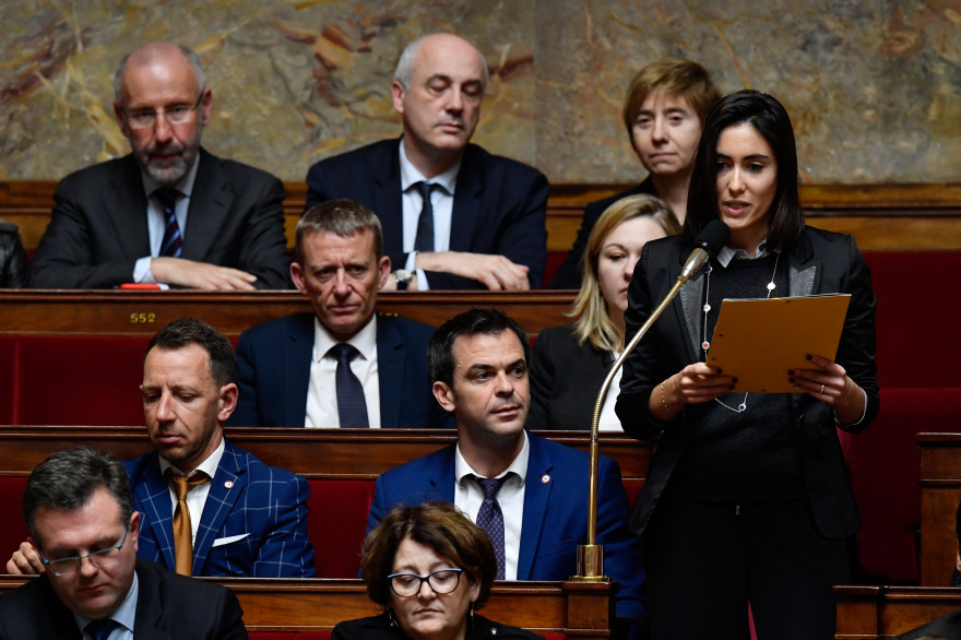 La députée Paul Forteza, à l'Assemblée Nationale, le 14 mars 2018