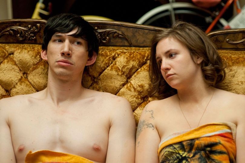 Lena Dunham et Adam Driver dans la série "Girls"