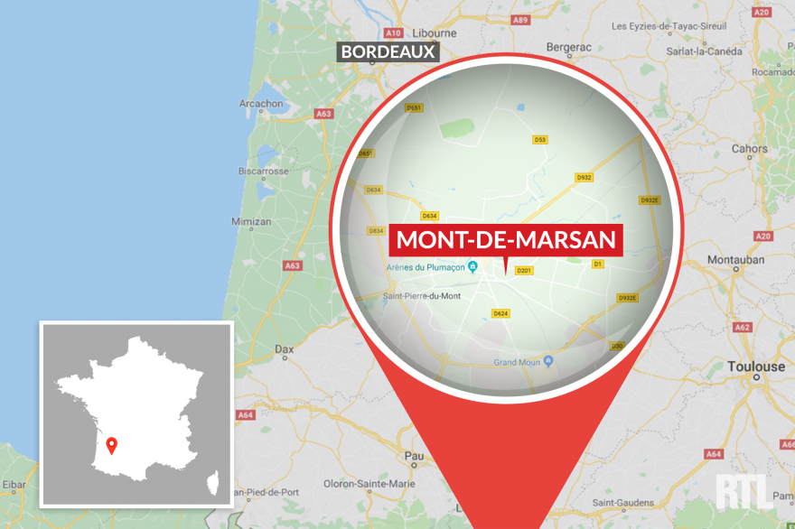 La ville de Mont-de-Marsan dans les Landes