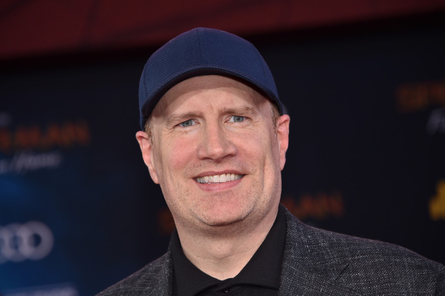 Kevin Feige, producteur et patron des studios Marvel, à la première de "Spider-Man : Far From Home" à Hollywood (26 juin 2019)