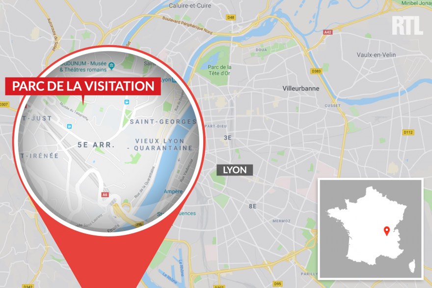 CARTE PARC DE LA VISITATION À LYON