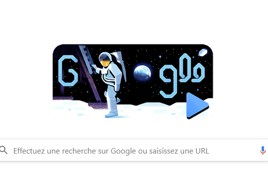 Page d'accueil de Google, le 19 juillet 2019.