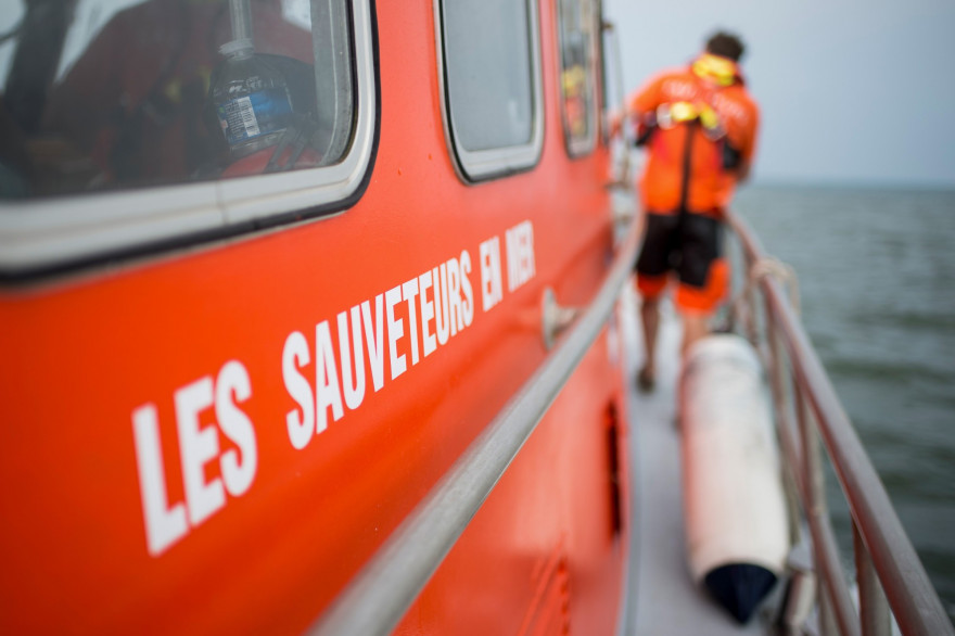 Les sauveteurs d'Agon-Coutainville, dans la Manche.
