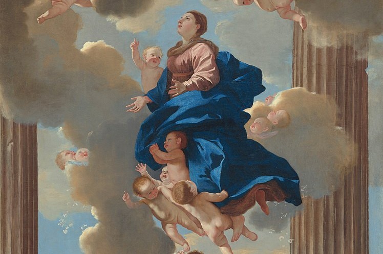 L'Assomption de la Vierge, par Nicolas Poussin (XVIIe s.) (détail)