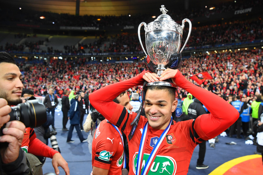 Ben Arfa lors de la victoire du SRFC en Coupe e France, le 27 avril 2019