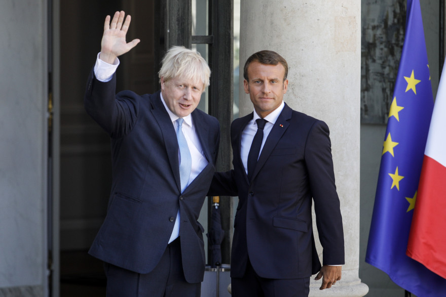 Boris Johnson et Emmanuel Macron, le 22 août 2019