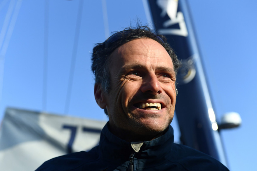 Franck Cammas à Brest le 4 décembre 2019