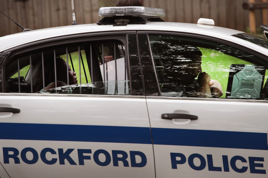 Une voiture de police à Rockford, dans l'Illinois (illustration)