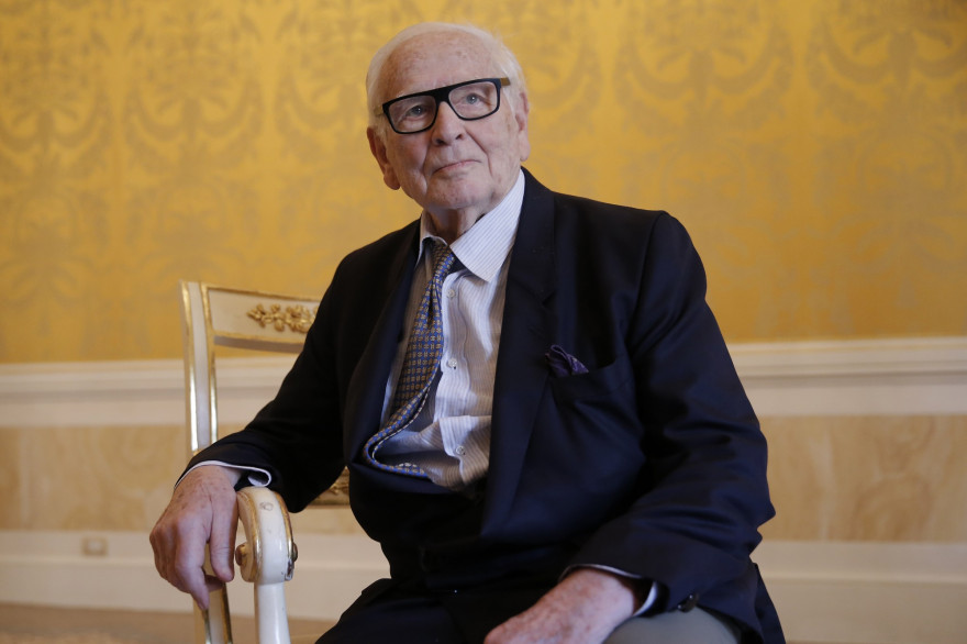 Pierre Cardin, à Venise, en 2016