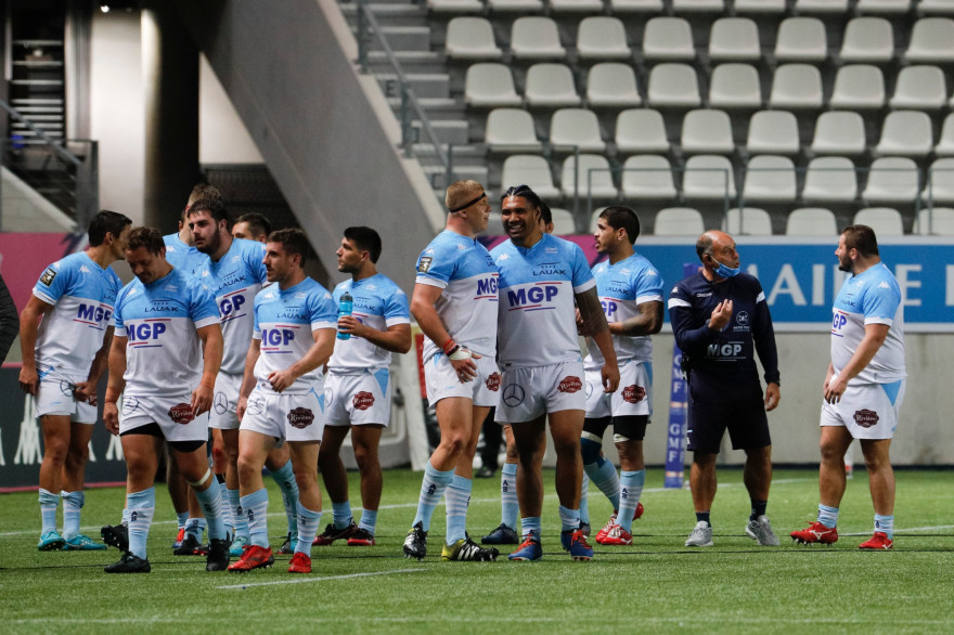 L'Aviron bayonnais contre le Stade Français, le 2 octobre 2020, au stade Jean Bouin