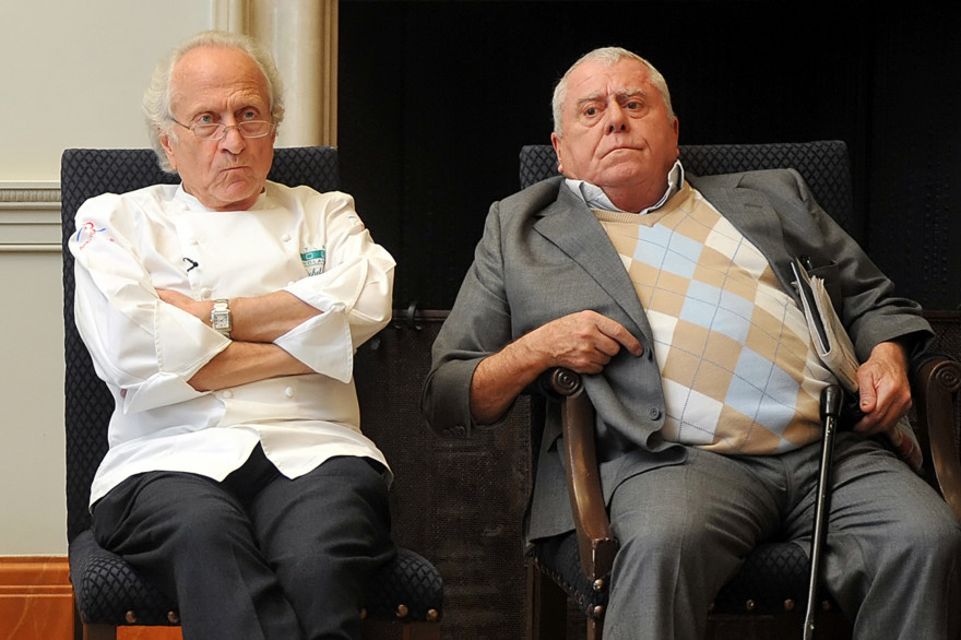 Les chefs Michel et Albert Roux (à droite) à Londres en 2009