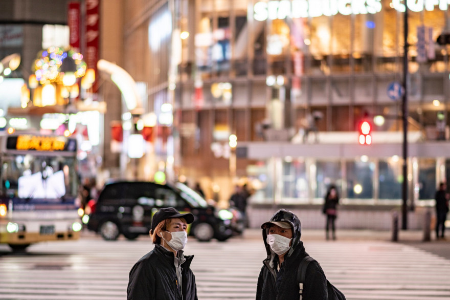 Le quartier Shibuya à Tokyo, le 8 janvier 2021, lors du premier jour de l'état d'urgence mis en place pour lutter contre la pandémie de coronavirus.