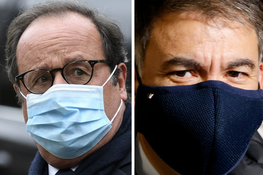 François Hollande et Olivier Faure