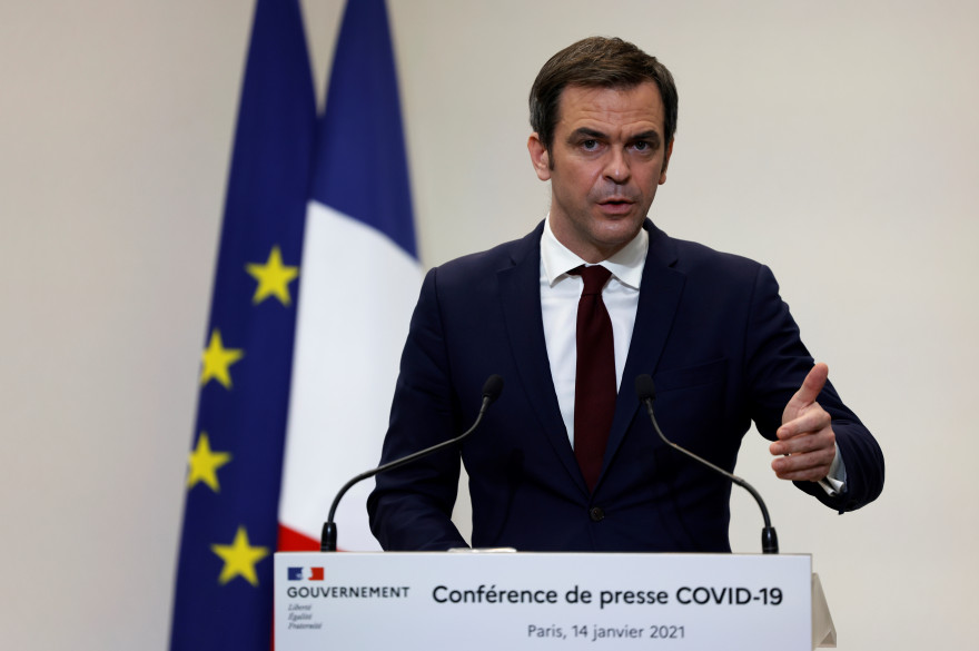 Le ministre de la Santé Olivier Véran le 14 janvier 2021