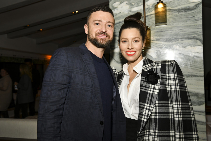 Justin Timberlake et Jessica Biel à l'avant-première de "The Sinner", à Hollywood, le 3 février 2020.
