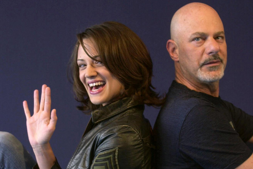 L'actrice Asia Argento à coté du réalisateur Rob Cohen à Deauville en 2002