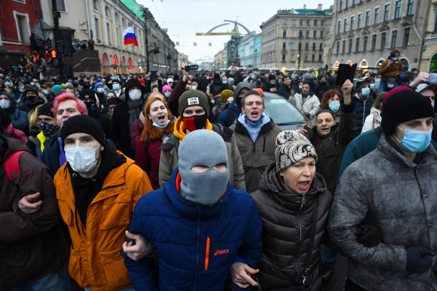 Des manifestations en Russie contre l'arrestation d'Alexeï Navalny