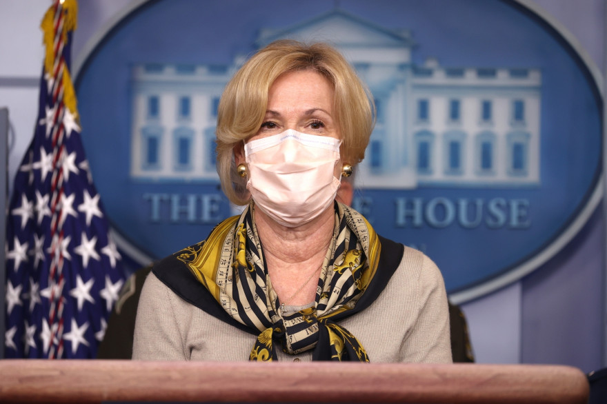 Deborah Birx, médecin responsable de l’équipe de coordination de la lutte contre l'épidémie de Covid-19 pour le gouvernement Trump, le 19 novembre 2020.