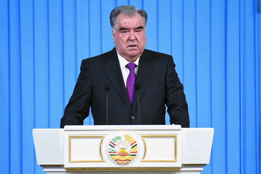 Le président tadjik Emomali Rakhmon le 26 janvier 2021