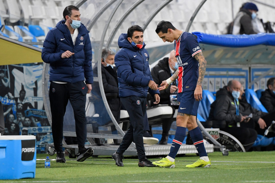 Angel Di Maria avec le PSG à Marseille le 7 février 2021