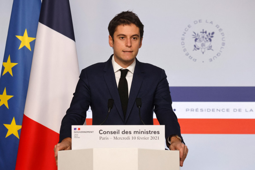 Le porte-parole du gouvernement, Gabriel Attal, le 10 février 2021