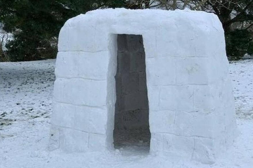 Un igloo a été proposé à la vente au Royaume-Uni