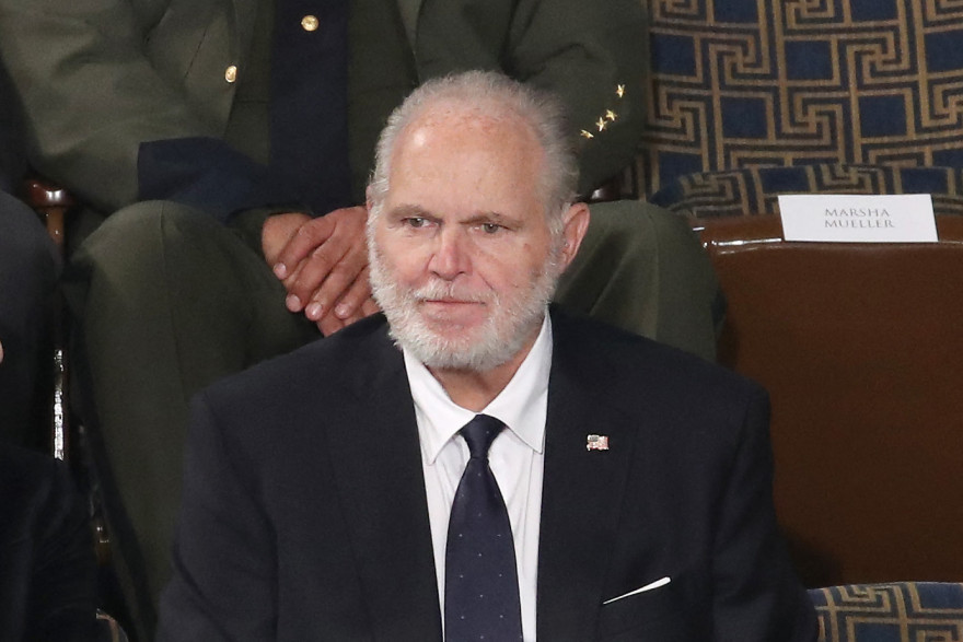 L'animateur de radio Rush Limbaugh en 2020