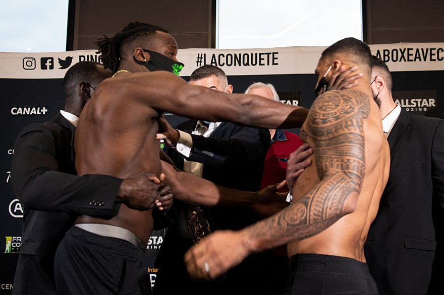 Tambwe Djeko et Tony Yoka à Nantes le 4 mars 2021