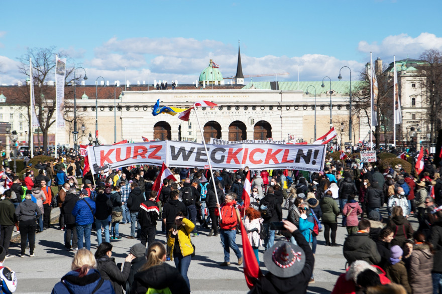 Une manifestation importante a eu lieu à Vienne.