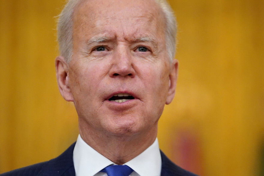Joe Biden le 8 mars 2021.