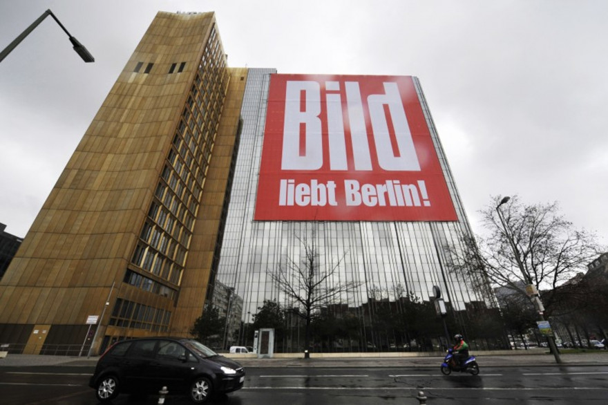 Le siège du journal Bild à Berlin (illustration)