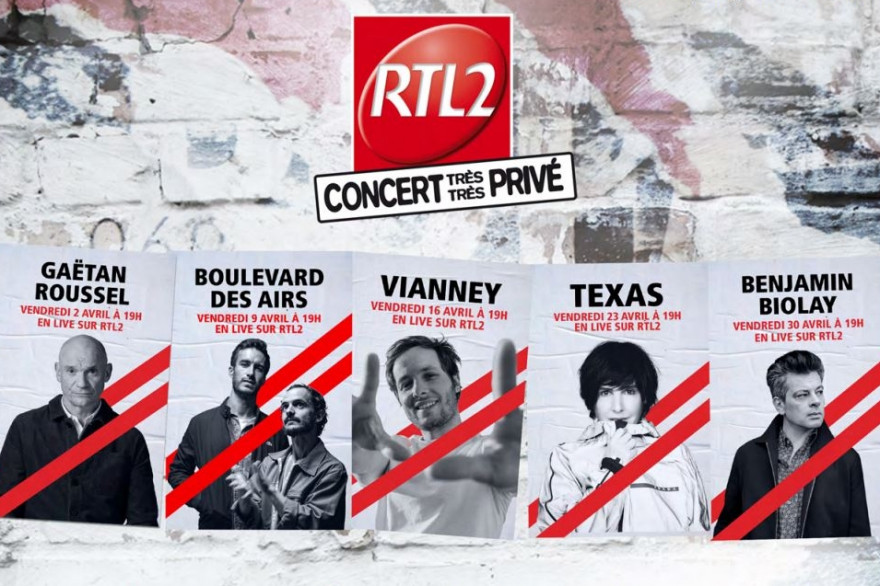 Les concerts très très privés de RTL2 en avril
