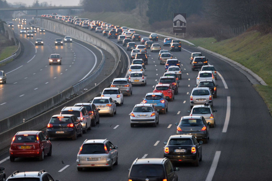L'autoroute A43 près de Lyon (illustration).