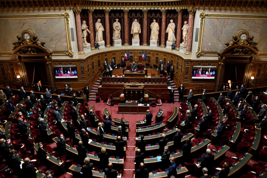 Photo du Sénat le 13 octobre 2020 Paris.