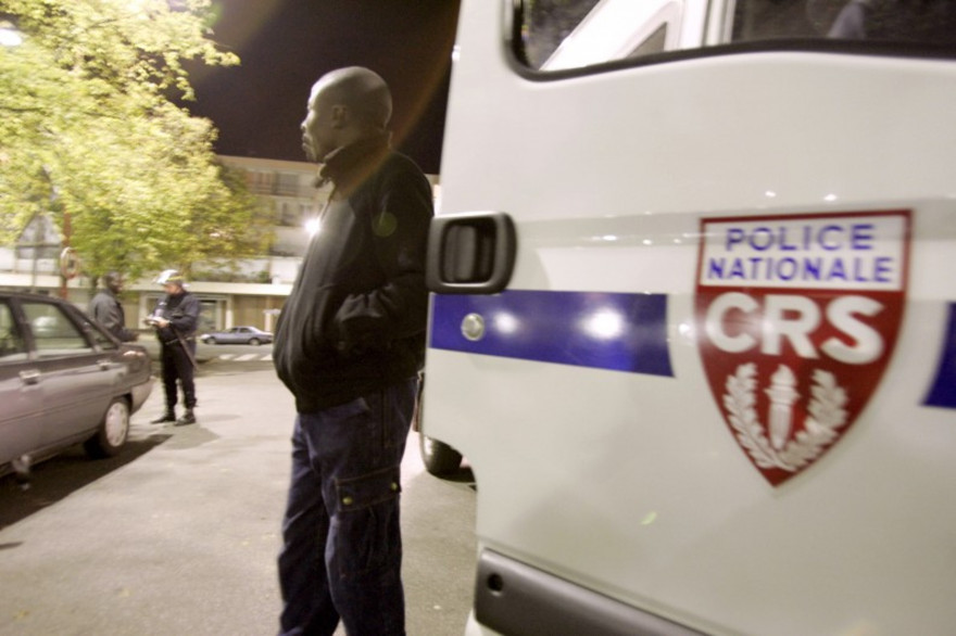 Logo d'une compagnie de CRS, le 9 novembre 2005, à Evreux. (archives)
