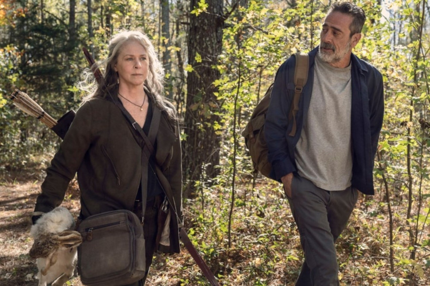 Carol et Negan dans l'épisode final de la saison 10 de "The Walking Dead"
