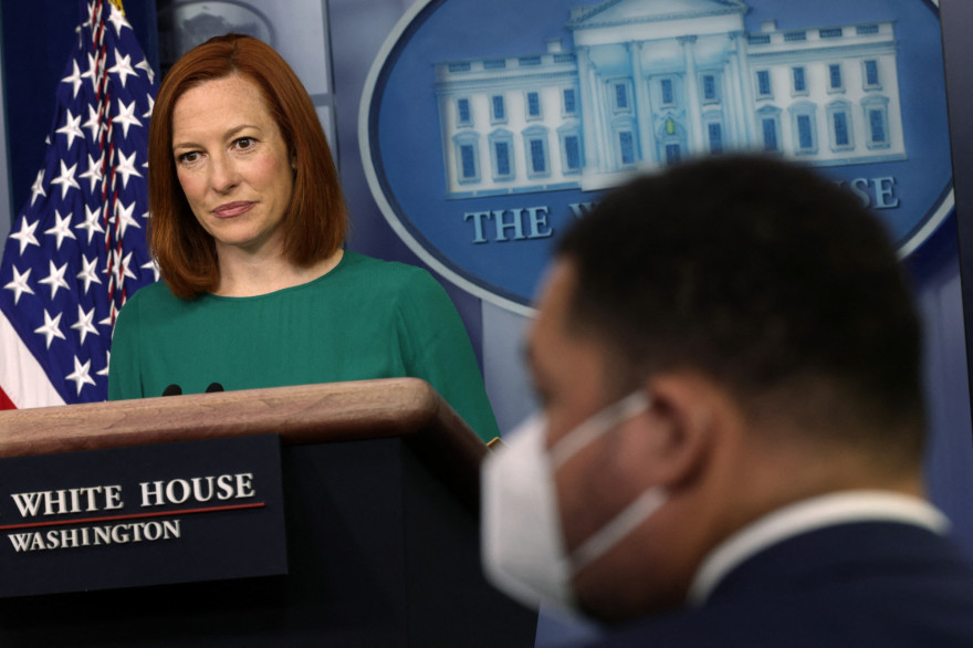 La porte-parole de la Maison Blanche, Jen Psaki
