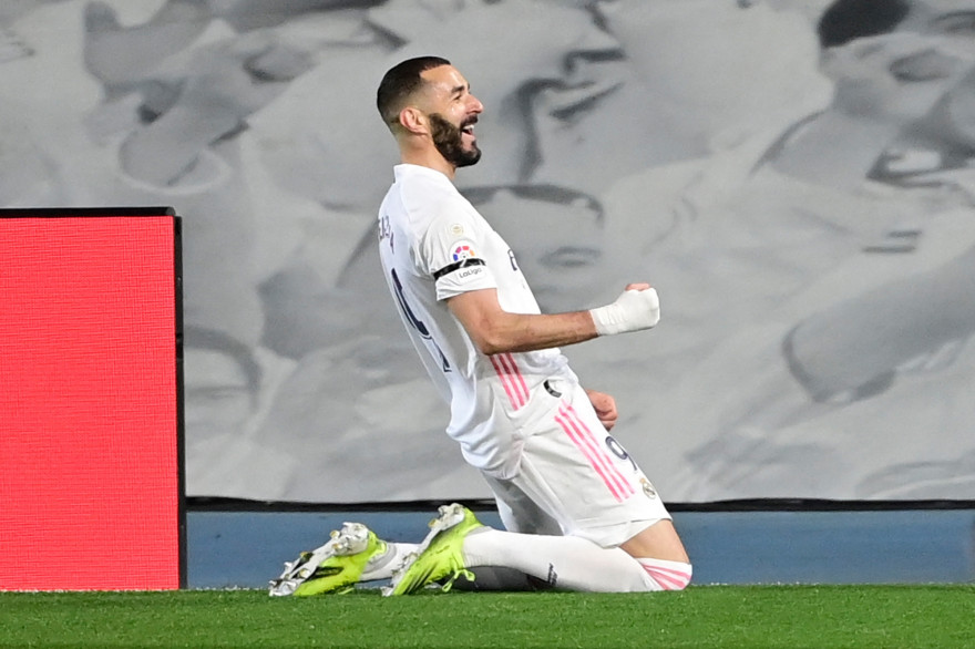 Karim Benzema a ouvert le score d'une subtile talonnade.