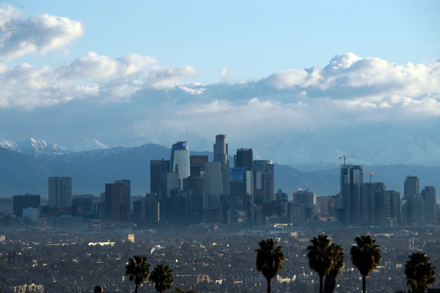 Photo de Los Angeles prise le 29 décembre 2020. (Illustration)
