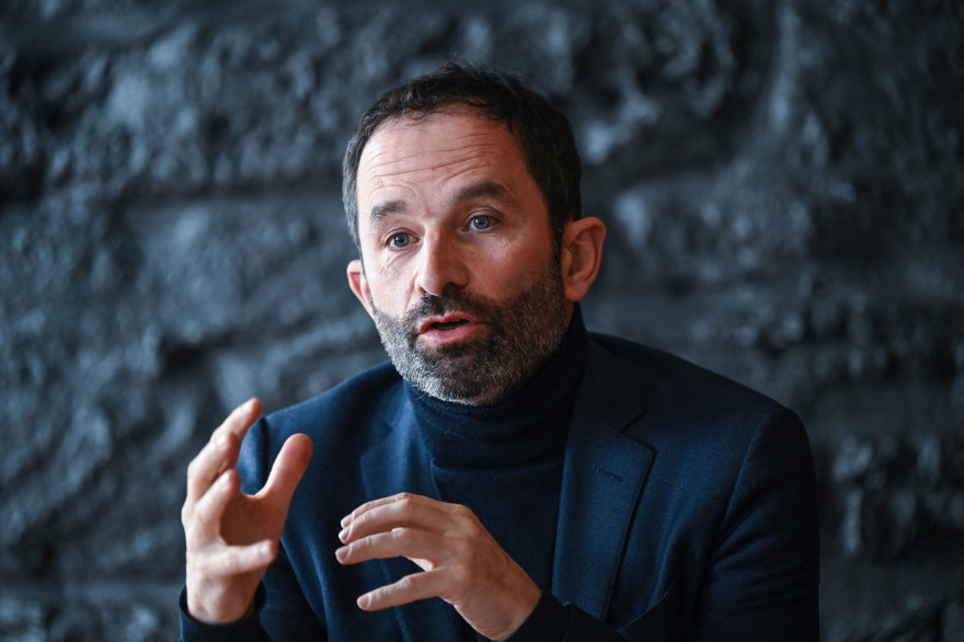 Benoît Hamon à Lyon le 16 mars 2021