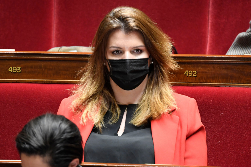 Marlène Schiappa, le 30 mars 2021 à l'Assemblée nationale