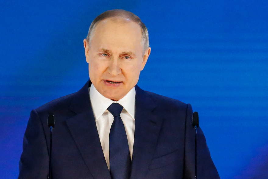 Le président russe Vladimir Poutine, le 21 avril 2021
