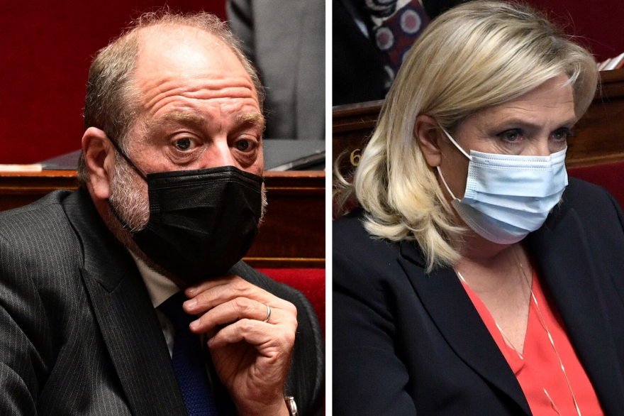 Éric Dupond-Moretti et Marine Le Pen