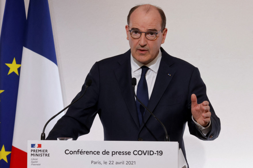 Jean Castex lors de la conférence de presse du 22 avril 2021