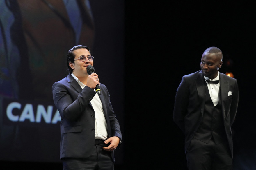 Brahim Bouhlel (à gauche) et Saidou Camara à Canneseries en 2020