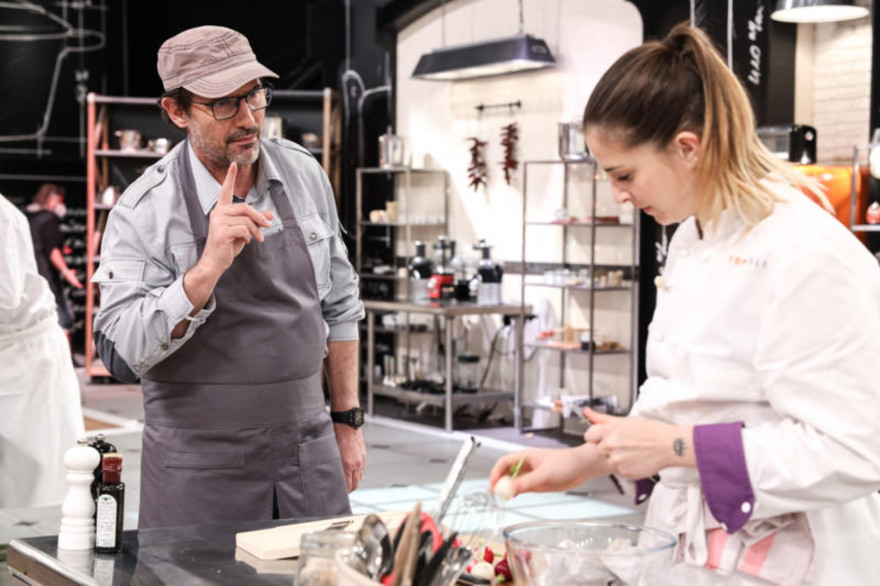 Paul Pairet et Sarah Mainguy dans la saison 12 de "Top Chef"