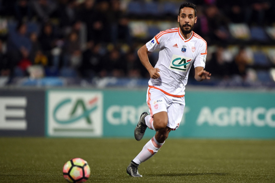 Walid Mesloub, en 2017, avec le maillot du FC Lorient