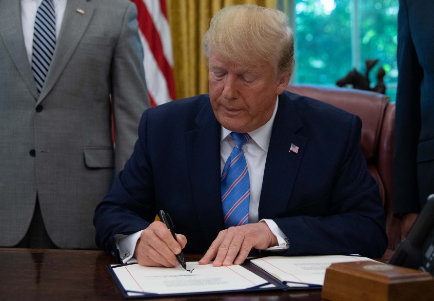 Donald Trump dans le Bureau oval, le 1er juillet 2019